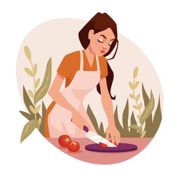 Woman Cooking